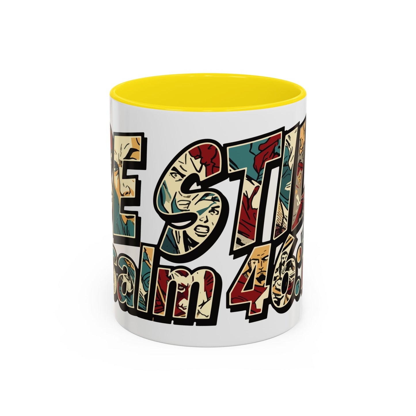 Be Still and Know Accent Mug — Psalm 46:10 | Christian Gift UK