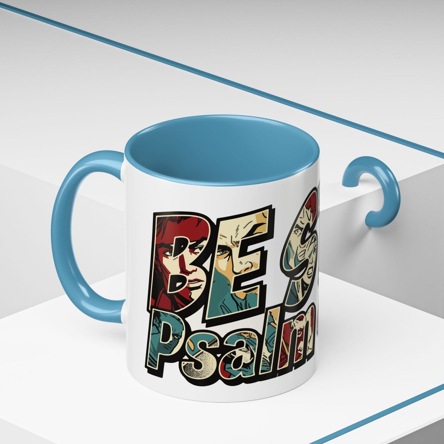 Be Still and Know Accent Mug — Psalm 46:10 | Christian Gift UK