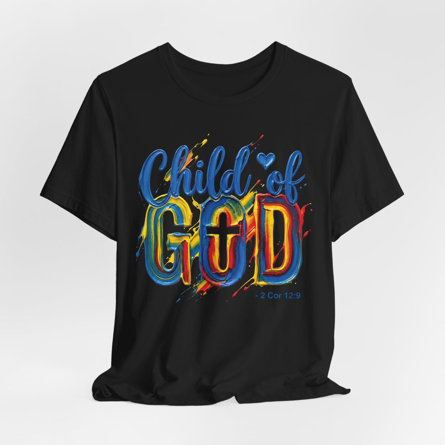 Child of God T-Shirt — 2 Cor 5:17 | Christian Gift | Colourful Faith Tee UK