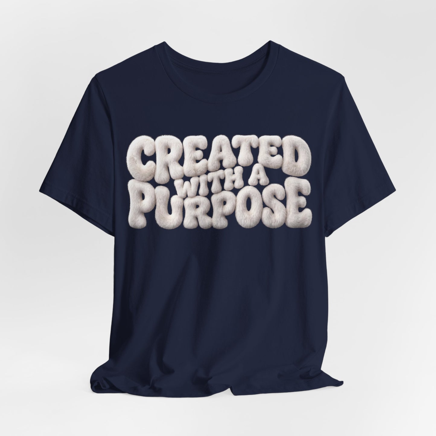 Created With A Purpose T-Shirt — Christian Gift for Her | Faith Graphic Tee UK