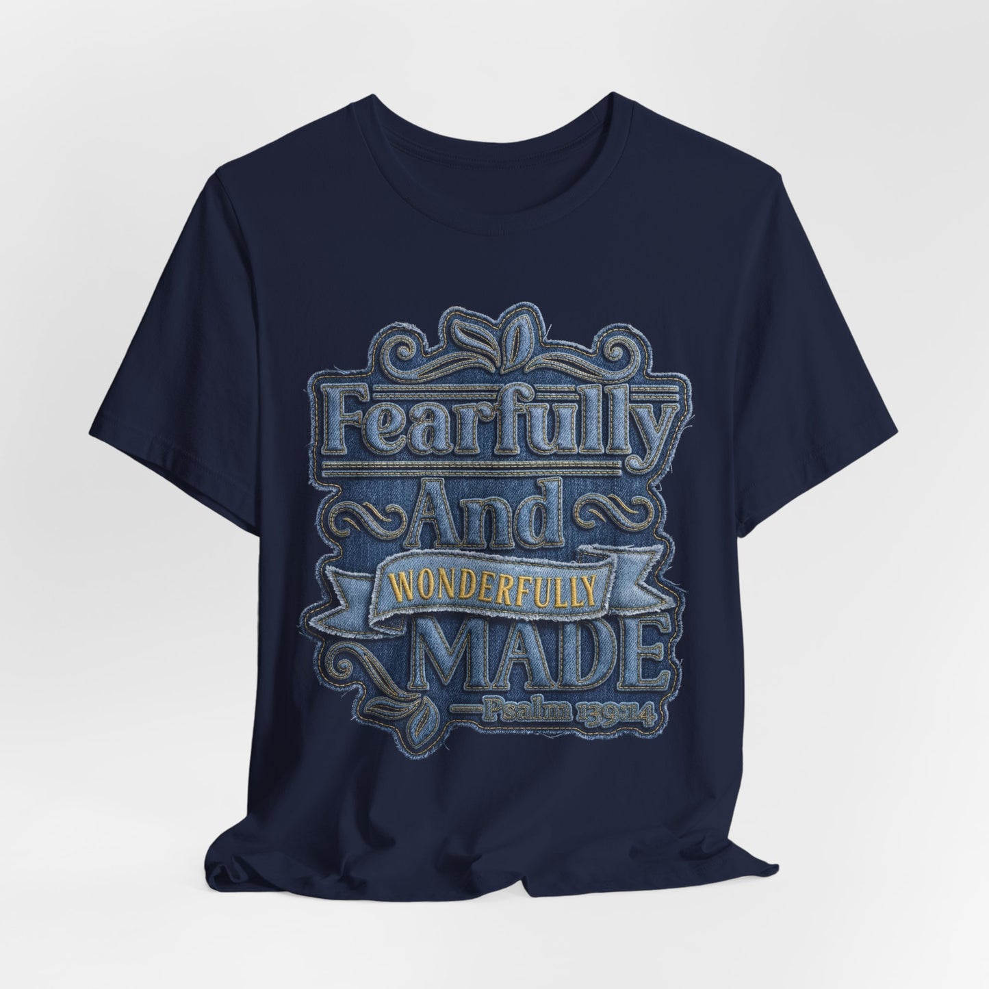Fearfully and Wonderfully Made T-Shirt — Psalm 139 | Christian Gift for Her UK