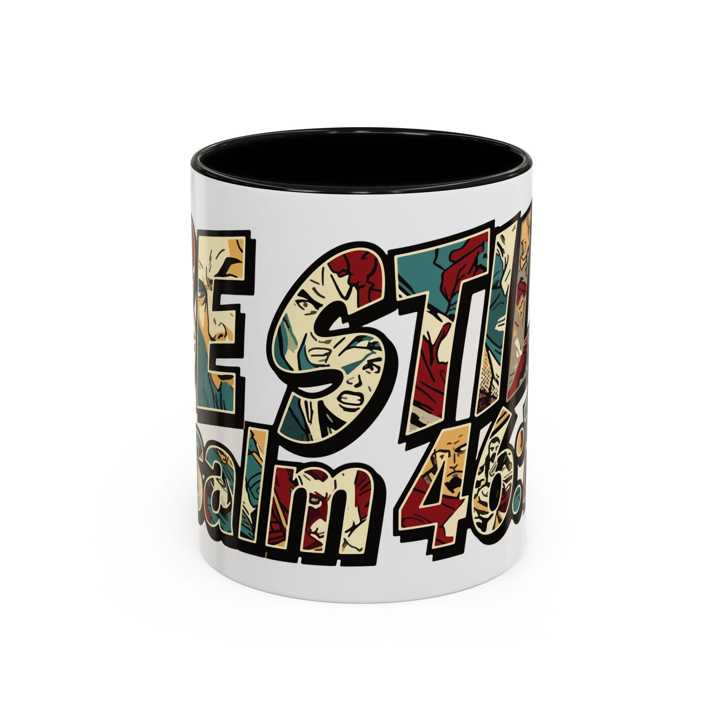 Be Still and Know Accent Mug — Psalm 46:10 | Christian Gift UK