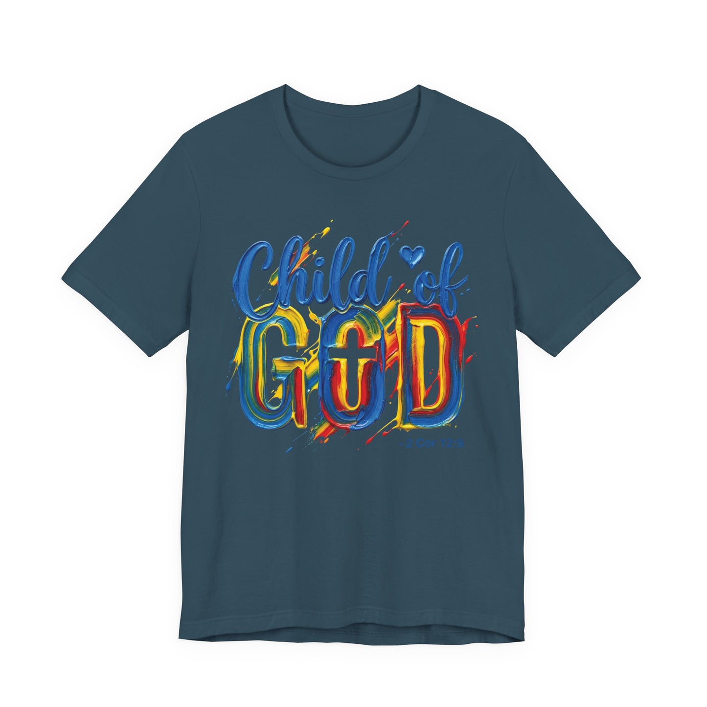 Child of God T-Shirt — 2 Cor 5:17 | Christian Gift | Colourful Faith Tee UK