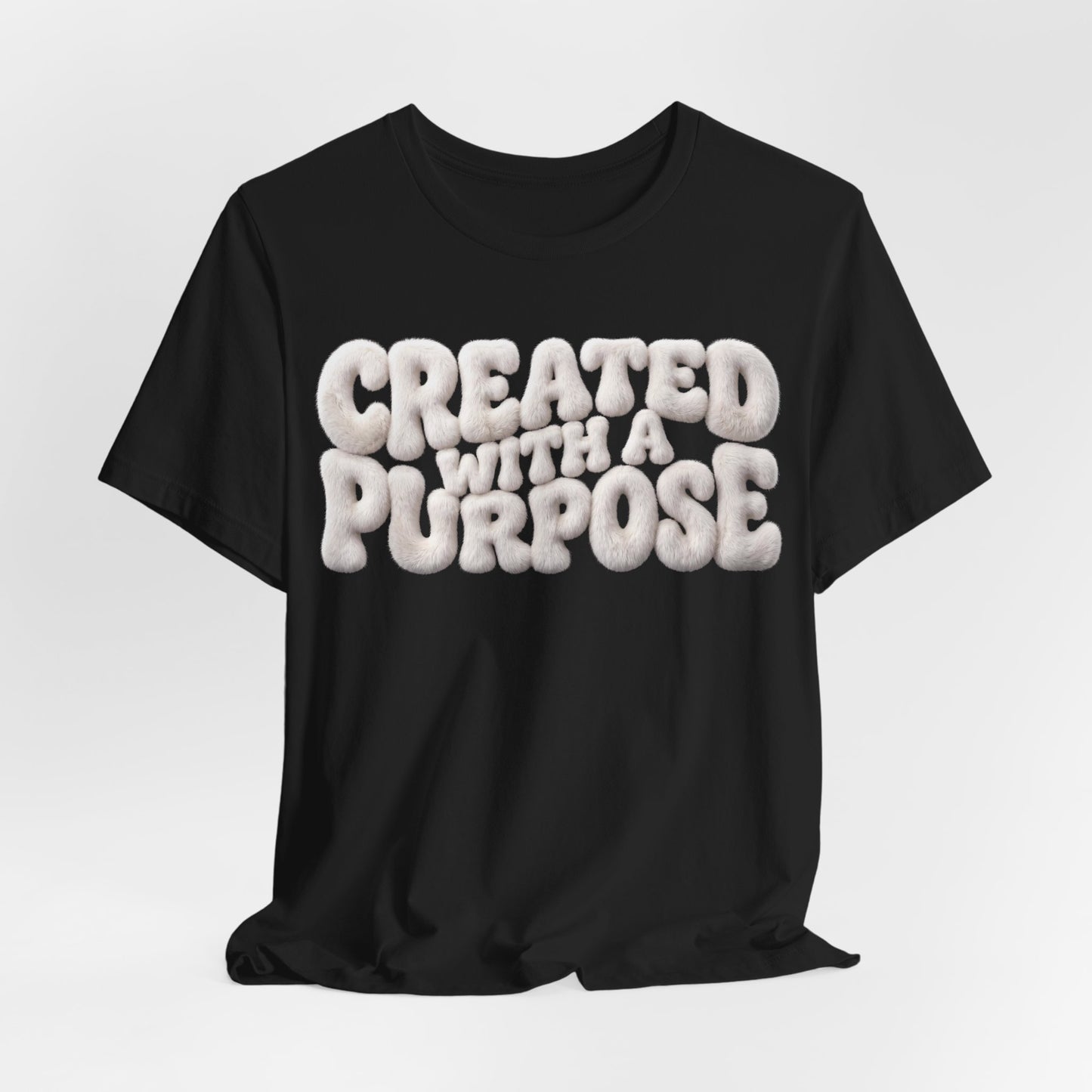 Created With A Purpose T-Shirt — Christian Gift for Her | Faith Graphic Tee UK