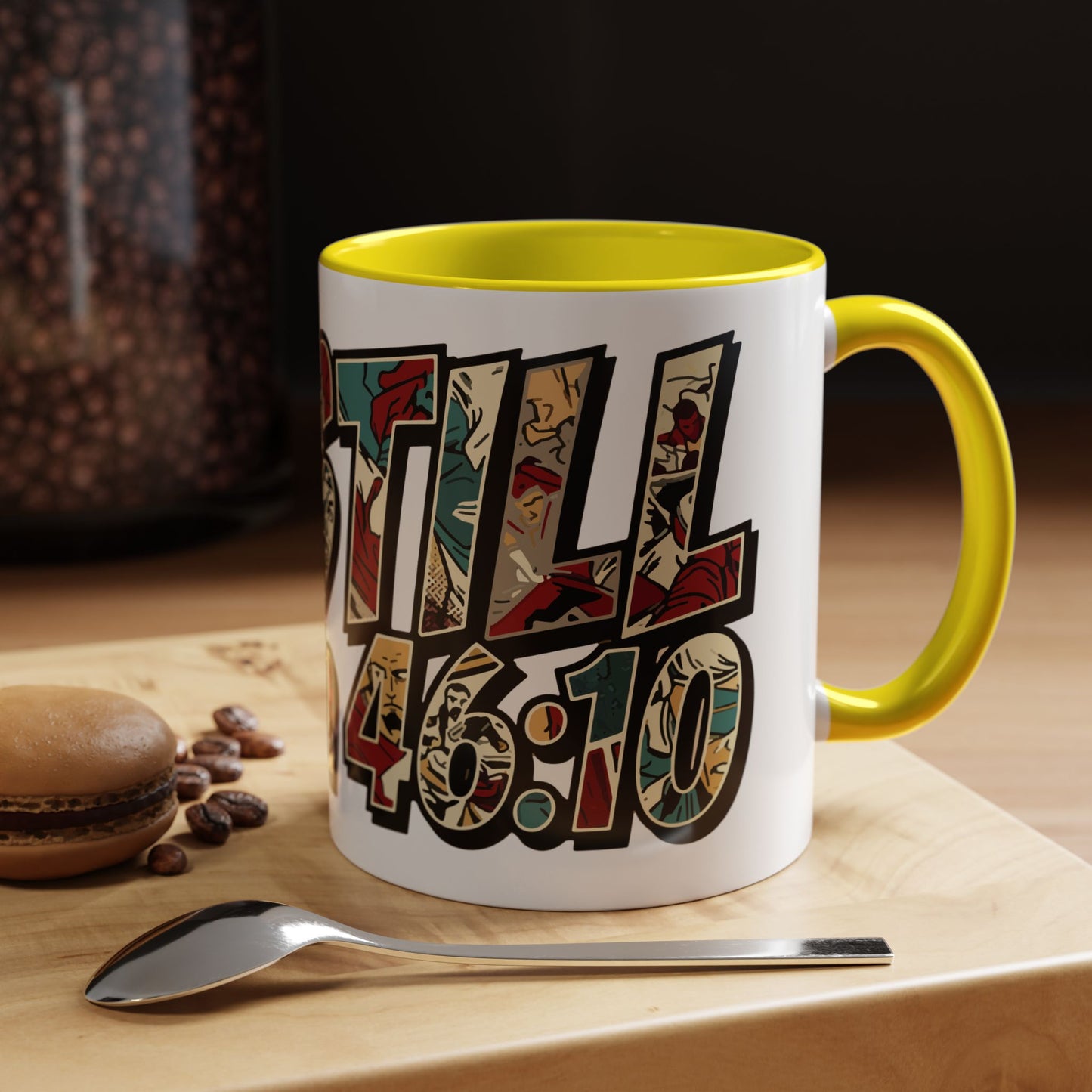Be Still and Know Accent Mug — Psalm 46:10 | Christian Gift UK