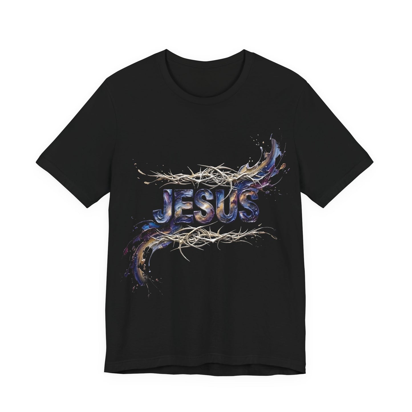 JESUS T-Shirt — Thorn & Brushstroke Design | Christian Gift | Faith Tee UK