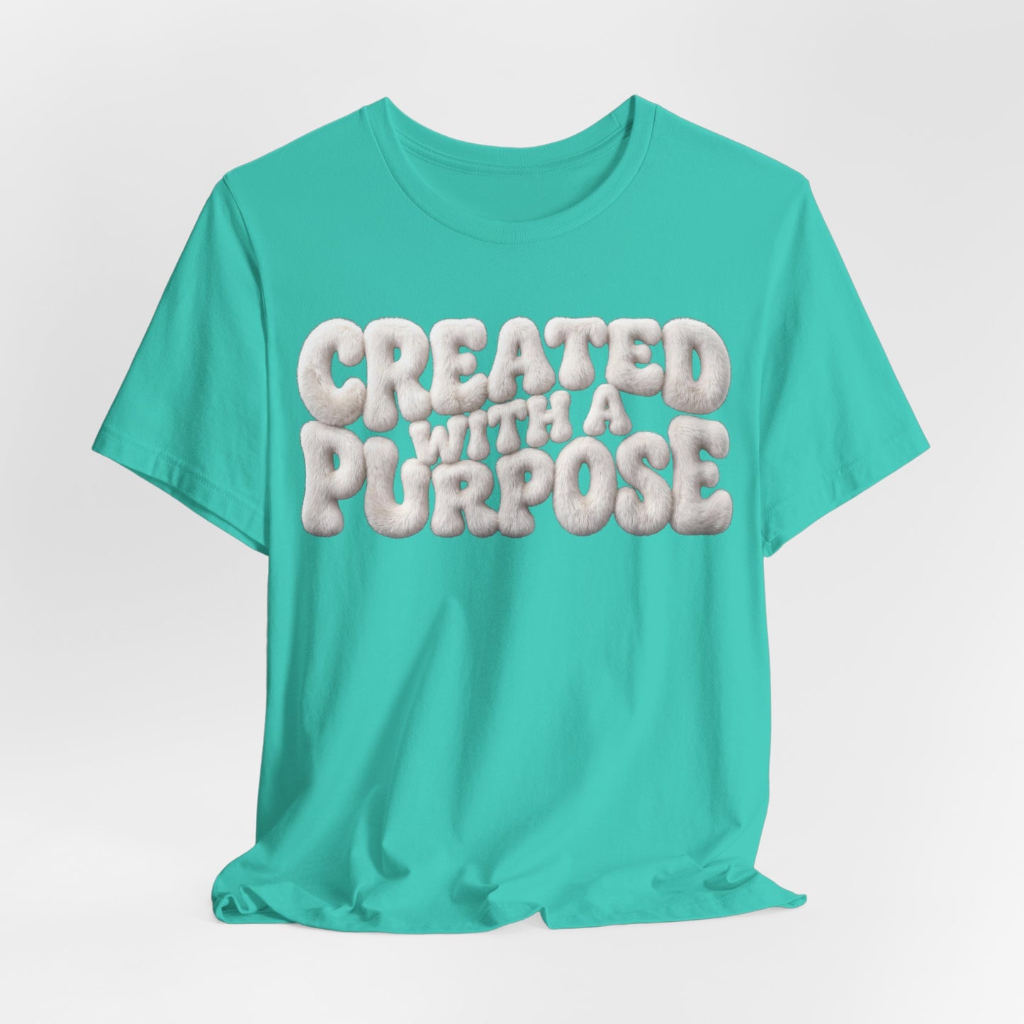 Created With A Purpose T-Shirt — Christian Gift for Her | Faith Graphic Tee UK