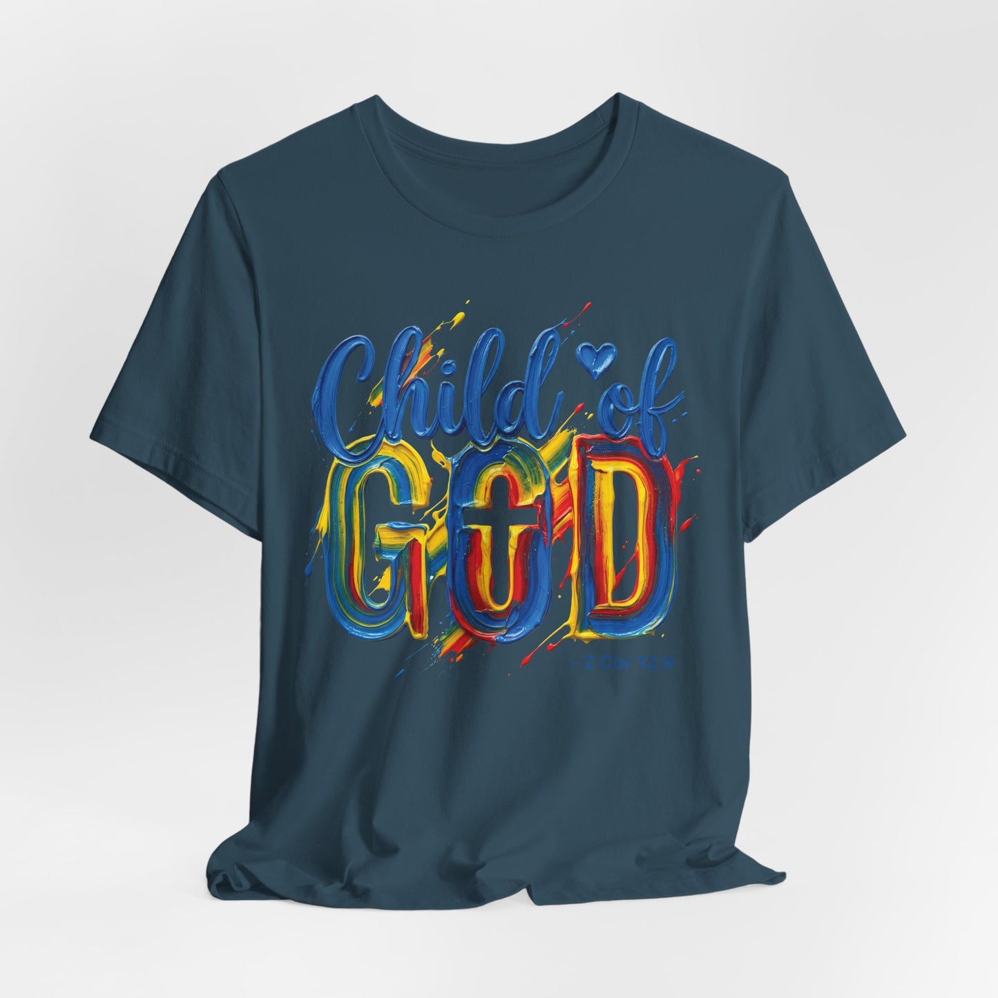 Child of God T-Shirt — 2 Cor 5:17 | Christian Gift | Colourful Faith Tee UK