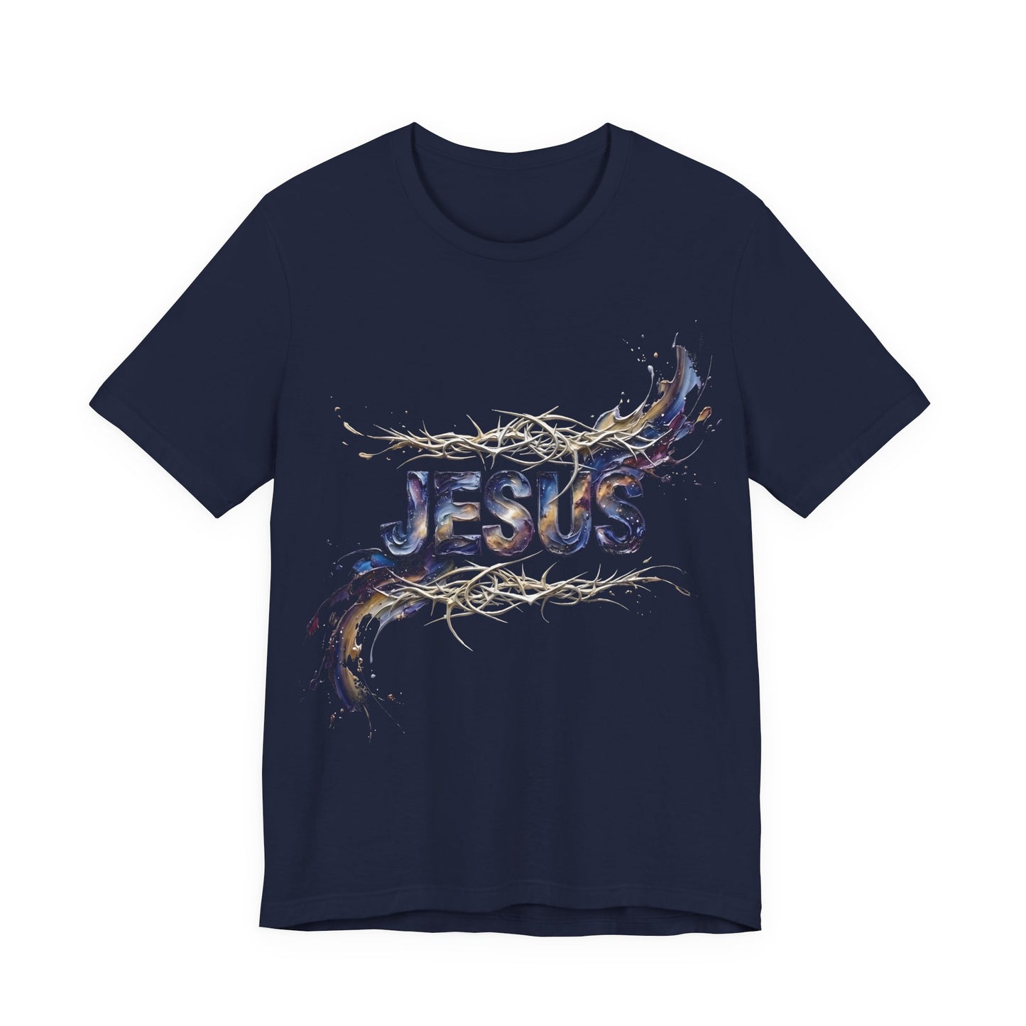 JESUS T-Shirt — Thorn & Brushstroke Design | Christian Gift | Faith Tee UK