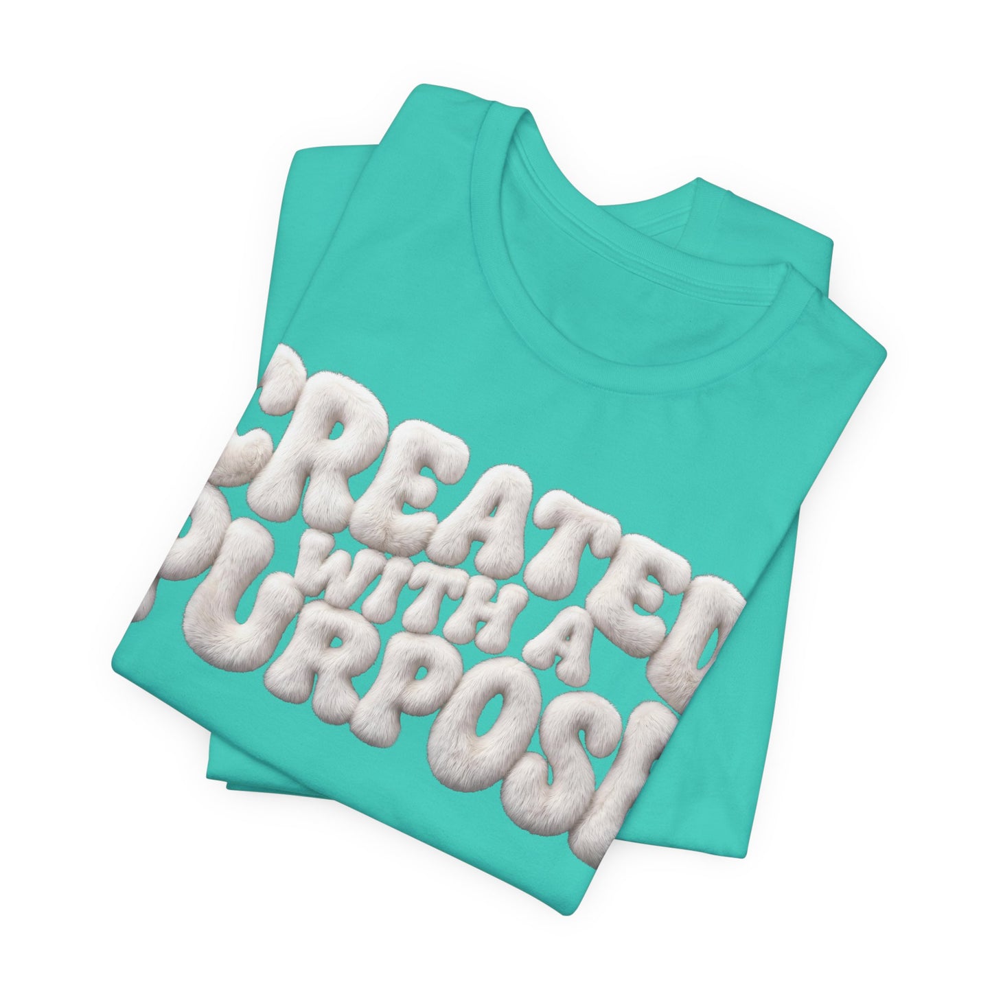Created With A Purpose T-Shirt — Christian Gift for Her | Faith Graphic Tee UK