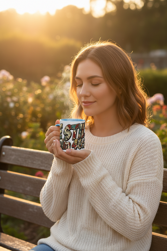 Be Still and Know Accent Mug — Psalm 46:10 | Christian Gift UK